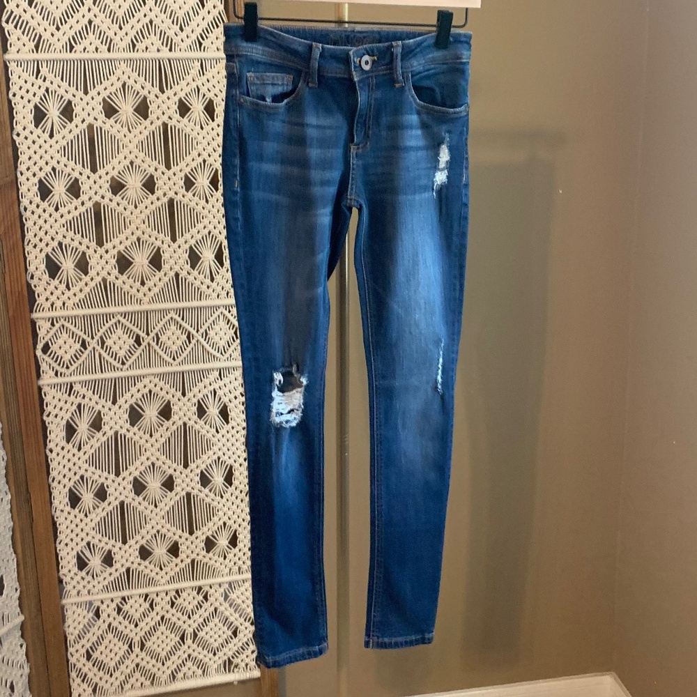 DL1961 Florence Jeans Distressed‎ Blue Buckle Size 24